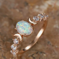 Opal Ring SIZE 8 , Synthetic Engagement Wedding ring Jewellery & Watches (0134)